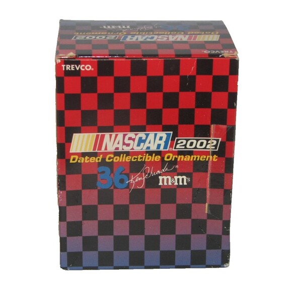 NASCAR M & M's Ken Schrader Racecar Collectible Christmas Ornament 2002 - Picture 5 of 6